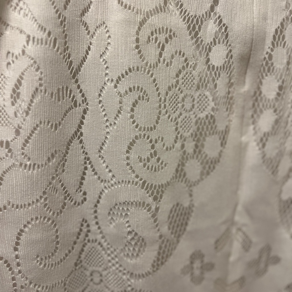 Eva Mendes for New York & Company White Lace Maxi Skirt church work career - Picture 6 of 7
